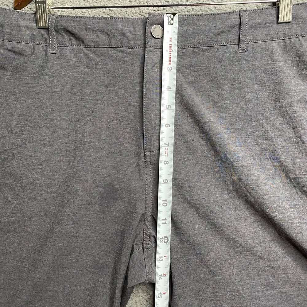 FAHERTY All Day Short Men's Size 38 Gray 9 Inch Inseam Stretch Pockets
